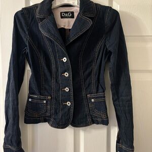 Dolce & Gabbana Women's Dark Blue Blazer